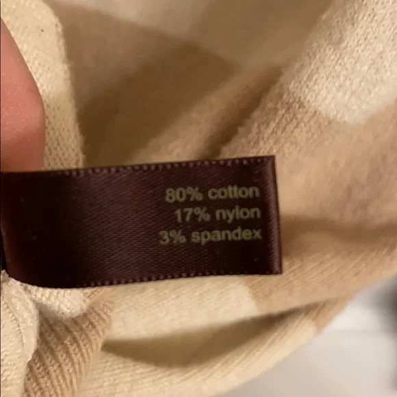 The Limited Tan and Cream Striped Cotton-Blend Cardigan Sweater Size Large - Picture 7 of 10